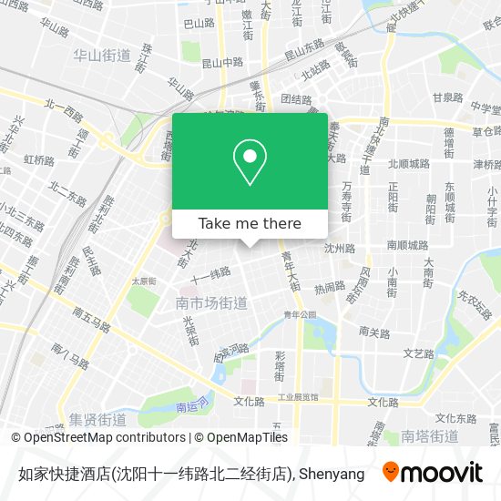 如家快捷酒店(沈阳十一纬路北二经街店) map