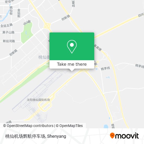 桃仙机场辉航停车场 map