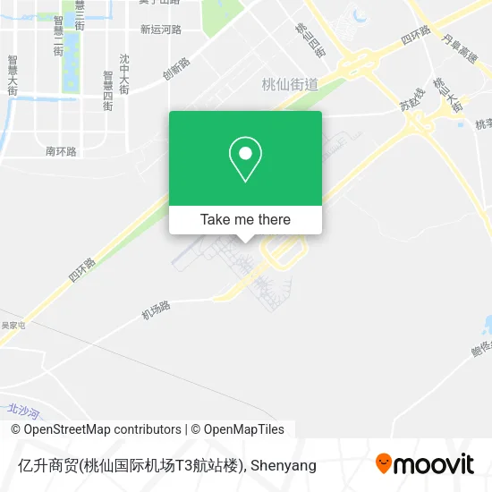 亿升商贸(桃仙国际机场T3航站楼) map