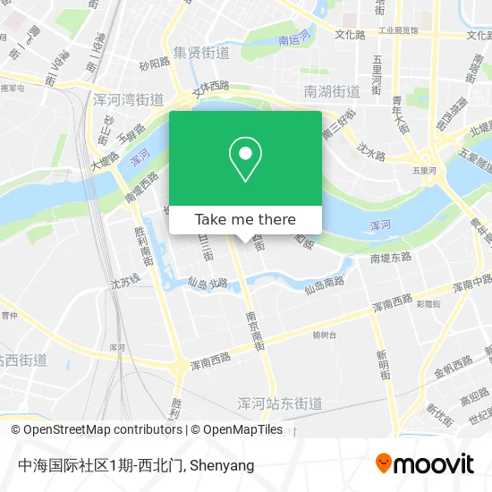中海国际社区1期-西北门 map