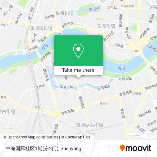 中海国际社区1期(东2门) map