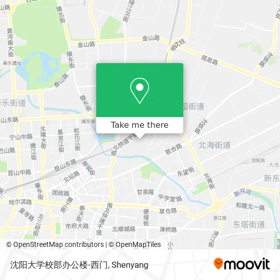 沈阳大学校部办公楼-西门 map