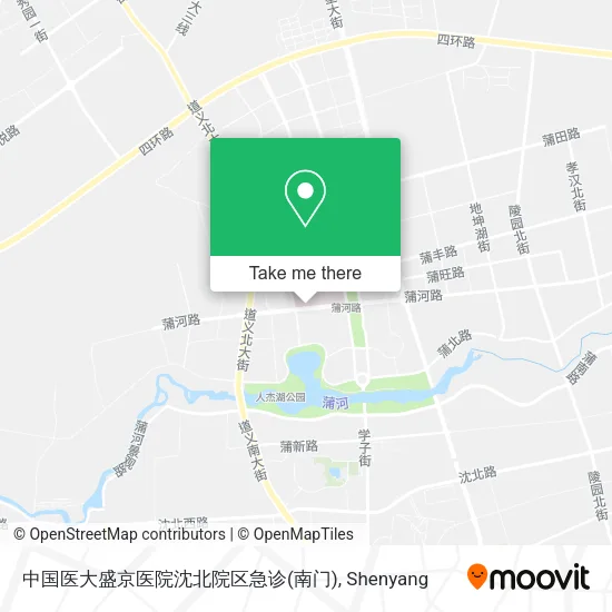 中国医大盛京医院沈北院区急诊(南门) map