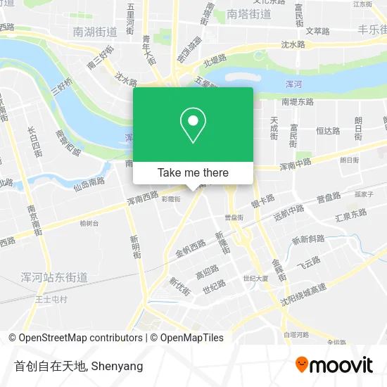 首创自在天地 map