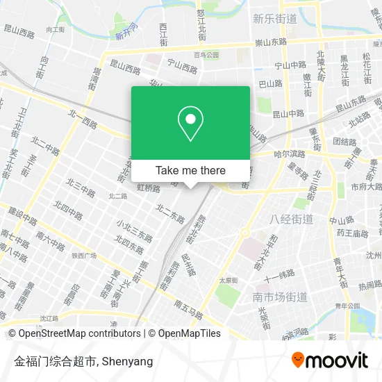 金福门综合超市 map