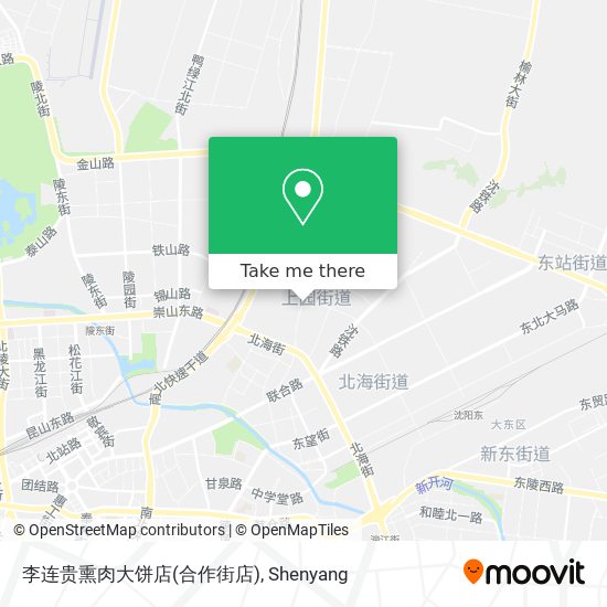 李连贵熏肉大饼店(合作街店) map