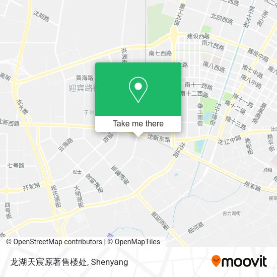 龙湖天宸原著售楼处 map