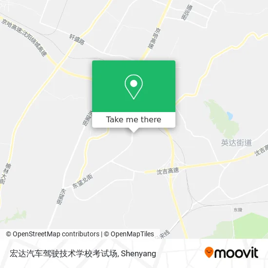 宏达汽车驾驶技术学校考试场 map