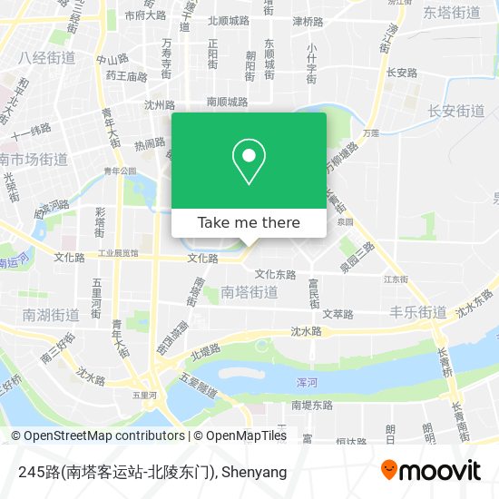 245路(南塔客运站-北陵东门) map