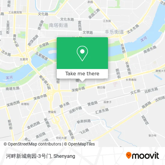 河畔新城南园-3号门 map