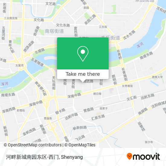 河畔新城南园东区-西门 map