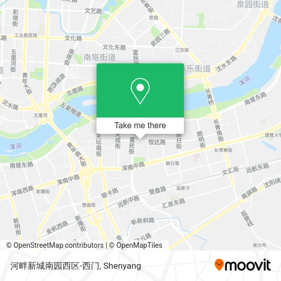 河畔新城南园西区-西门 map