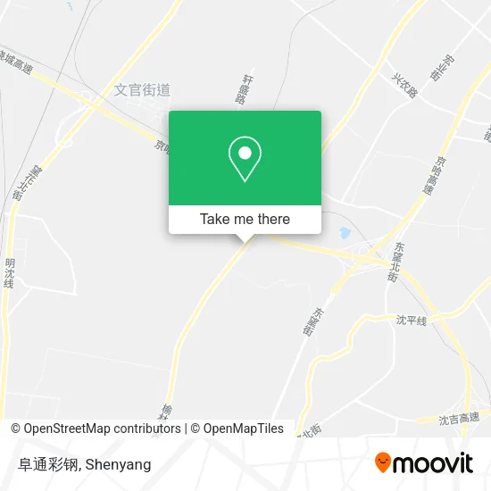 阜通彩钢 map