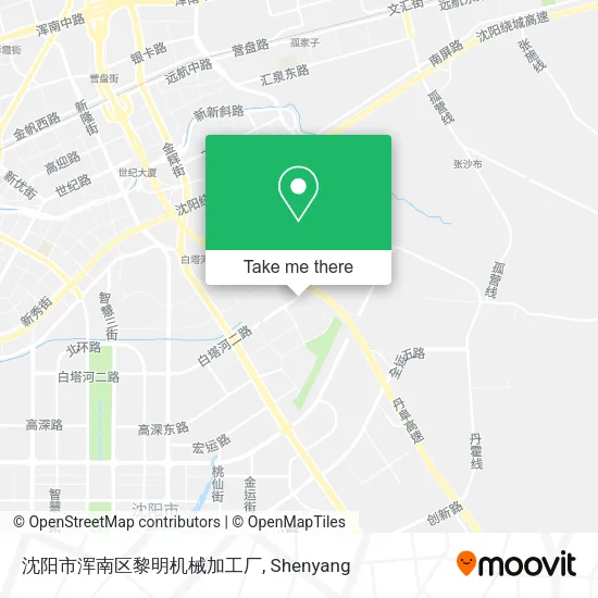沈阳市浑南区黎明机械加工厂 map