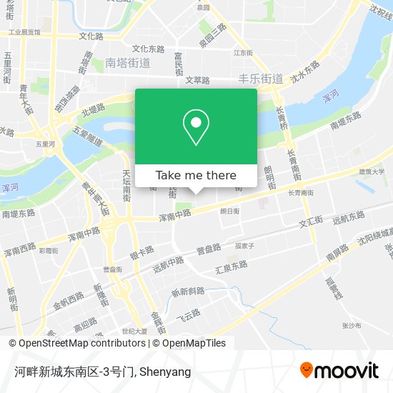 河畔新城东南区-3号门 map
