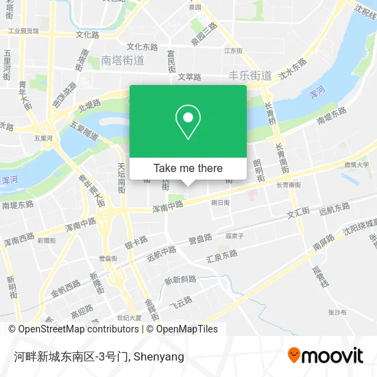 河畔新城东南区-3号门 map