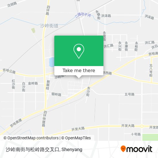 沙岭南街与松岭路交叉口 map