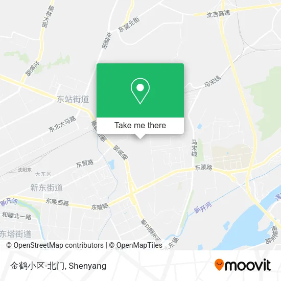 金鹤小区-北门 map