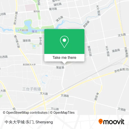中央大学城-东门 map