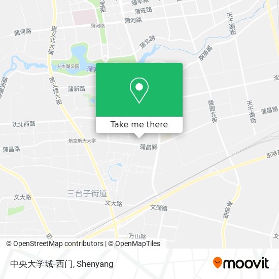 中央大学城-西门 map