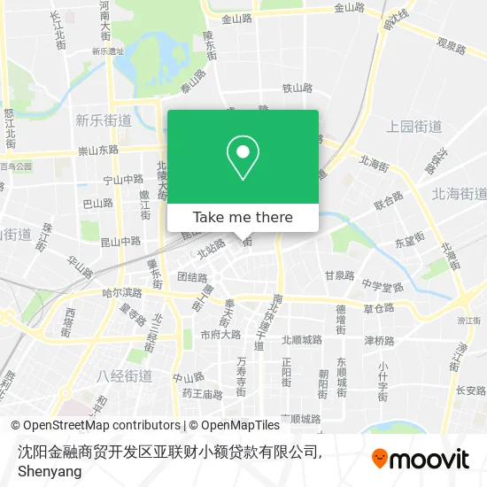 沈阳金融商贸开发区亚联财小额贷款有限公司 map