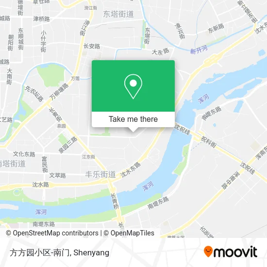 方方园小区-南门 map