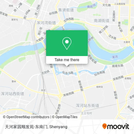 天河家园顺发苑-东南门 map