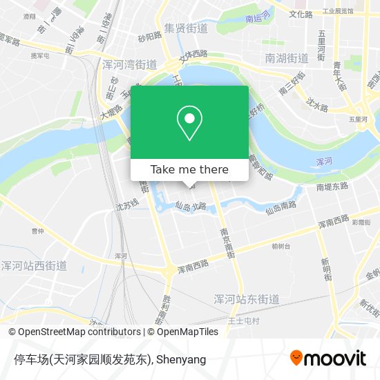 停车场(天河家园顺发苑东) map