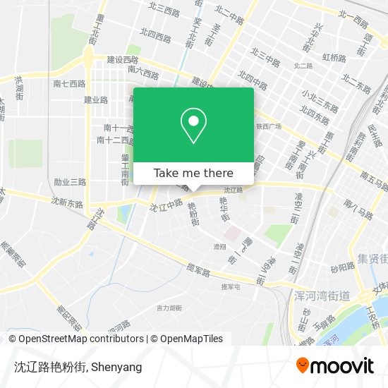 沈辽路艳粉街 map