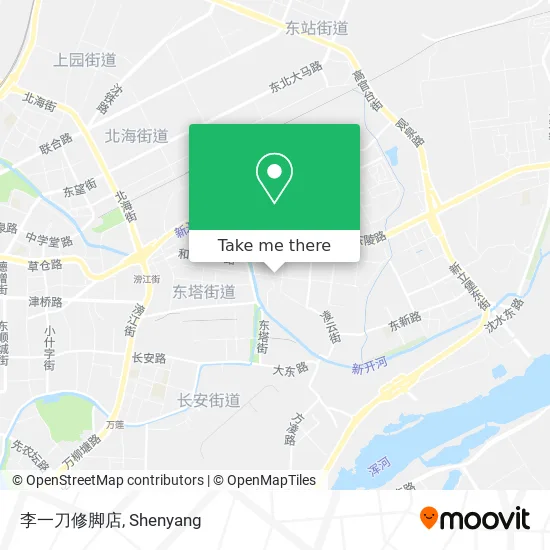 李一刀修脚店 map