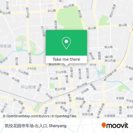 凯悦花园停车场-出入口 map