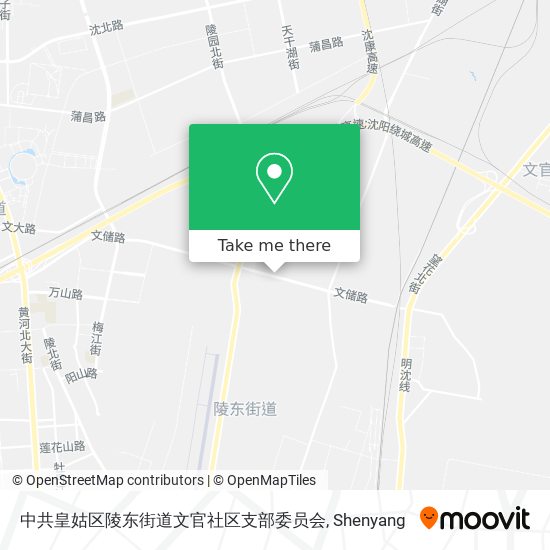 中共皇姑区陵东街道文官社区支部委员会 map