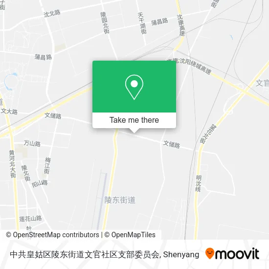 中共皇姑区陵东街道文官社区支部委员会 map