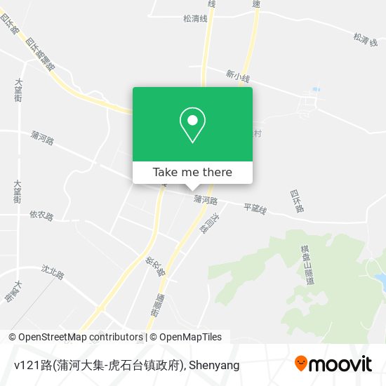 v121路(蒲河大集-虎石台镇政府) map