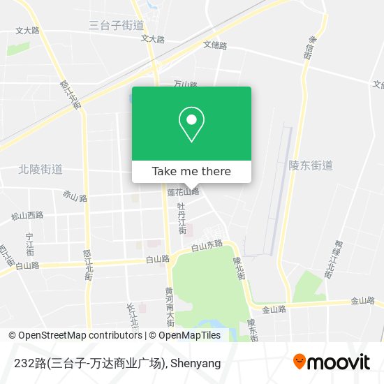 232路(三台子-万达商业广场) map
