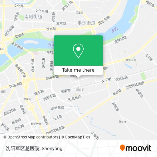 沈阳军区总医院 map