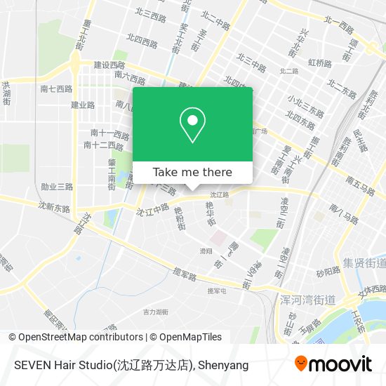 SEVEN Hair Studio(沈辽路万达店) map