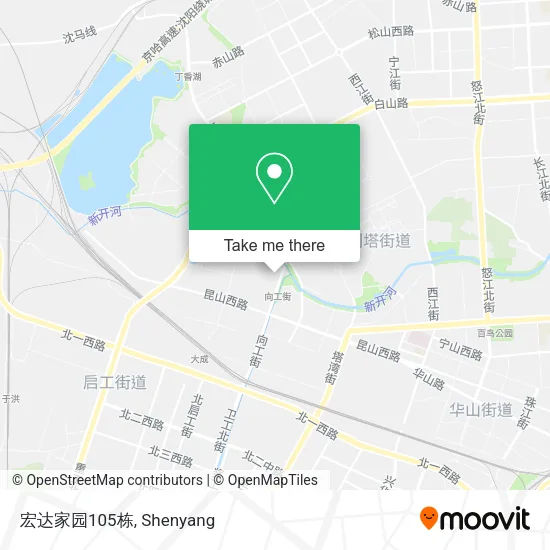 宏达家园105栋 map