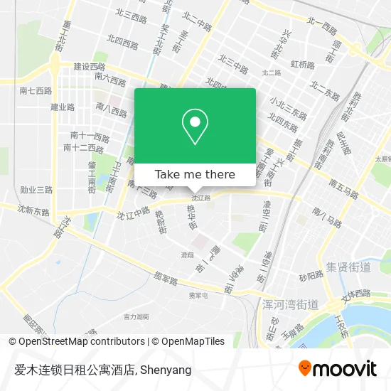 爱木连锁日租公寓酒店 map