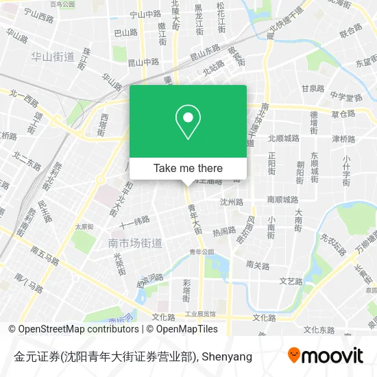 金元证券(沈阳青年大街证券营业部) map