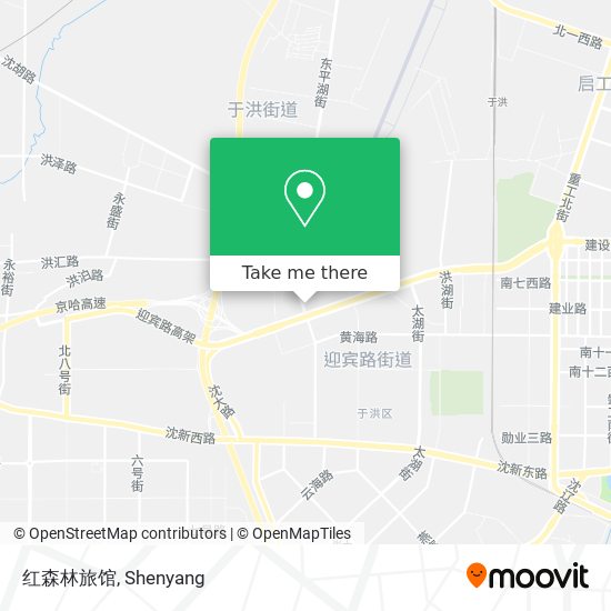 红森林旅馆 map