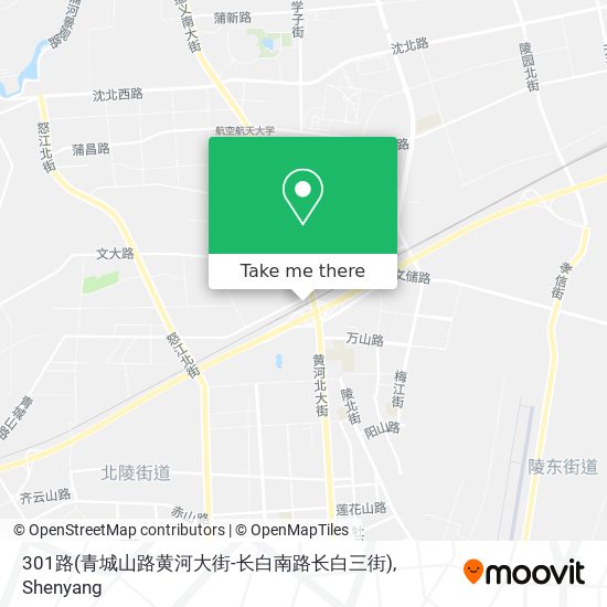 301路(青城山路黄河大街-长白南路长白三街) map