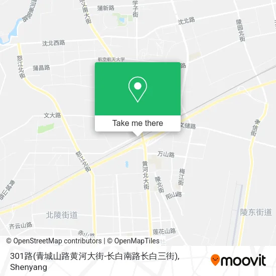 301路(青城山路黄河大街-长白南路长白三街) map