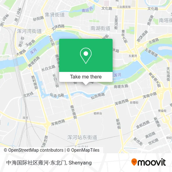 中海国际社区雍河-东北门 map