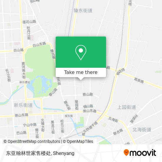 东亚翰林世家售楼处 map