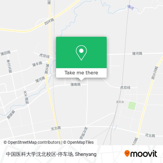 中国医科大学沈北校区-停车场 map