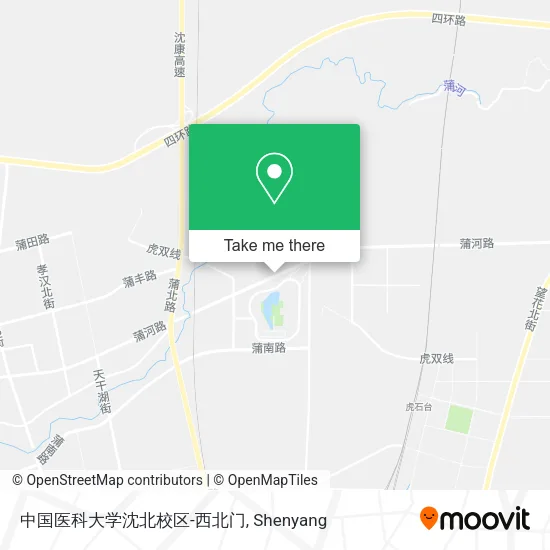 中国医科大学沈北校区-西北门 map