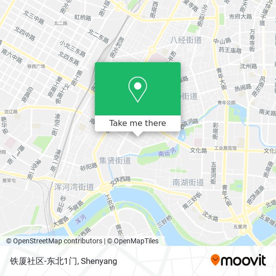铁厦社区-东北1门 map