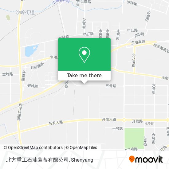 北方重工石油装备有限公司 map