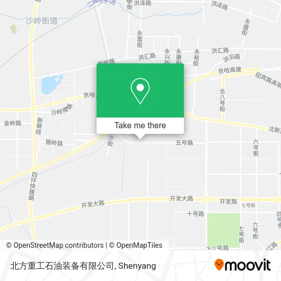 北方重工石油装备有限公司 map
